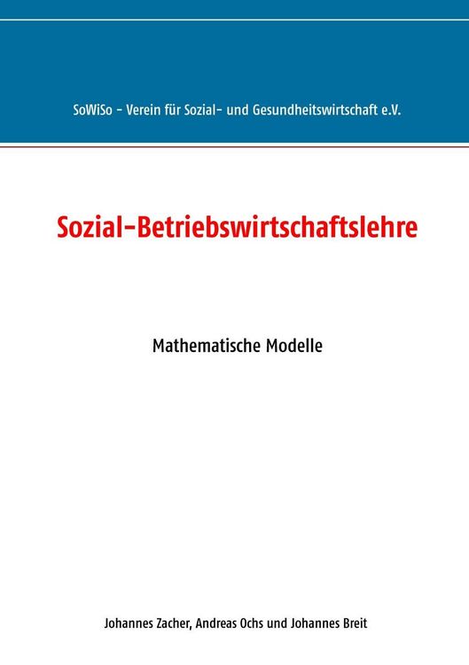 Produktbild: Sozial-Betriebswirtschaftslehre