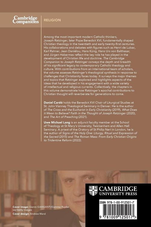 Produktbild: The Cambridge Companion to Joseph Ratzinger