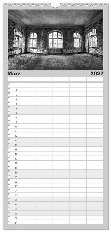 Produktbild: Familienplaner 2027 - Lost Beauty mit 5 Spalten (Wandkalender, 21 x 45 cm) CALVENDO