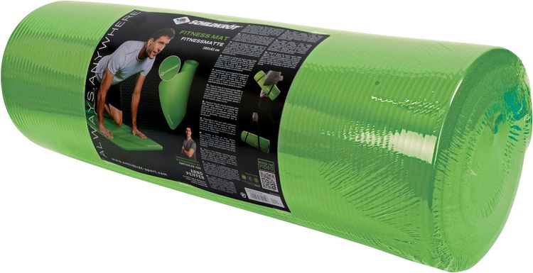 Produktbild: FITNESSMATTE, (15mm, green), mit Tragegurt,