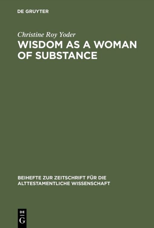 Produktbild: Wisdom as a Woman of Substance
