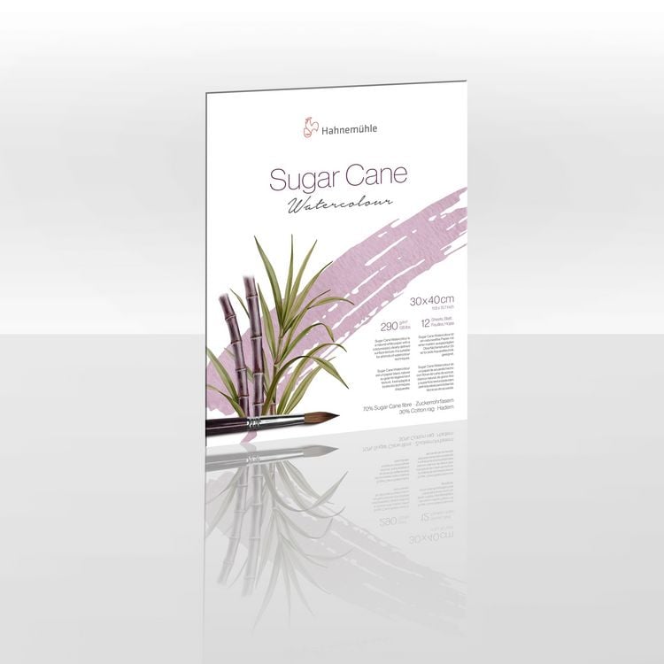 Produktbild: Hahnem&uuml;hle Sugar Cane Aquarellpapier, 30 x 40 cm, 290 g/m&sup2;, 12 Blatt