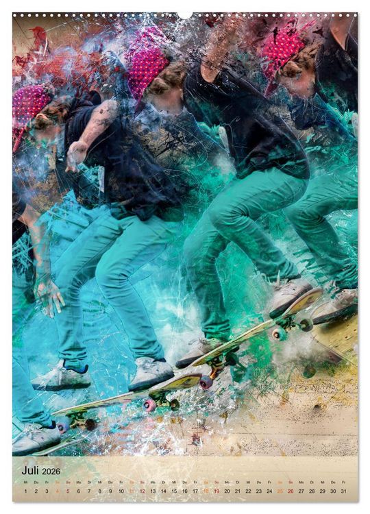 Produktbild: Skateboarding - einfach cool (hochwertiger Premium Wandkalender 2026 DIN A2 hoch), Kunstdruck in Hochglanz