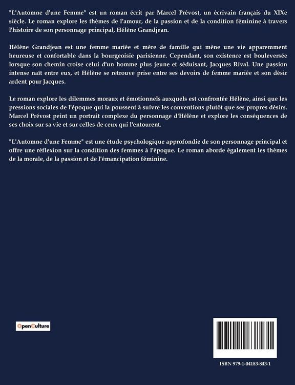 Produktbild: L'automne D'une Femme