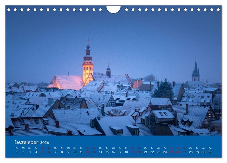 Produktbild: Durlach, das Stadtbild in 12 Impressionen (Wandkalender 2026 DIN A4 quer), CALVENDO Monatskalender