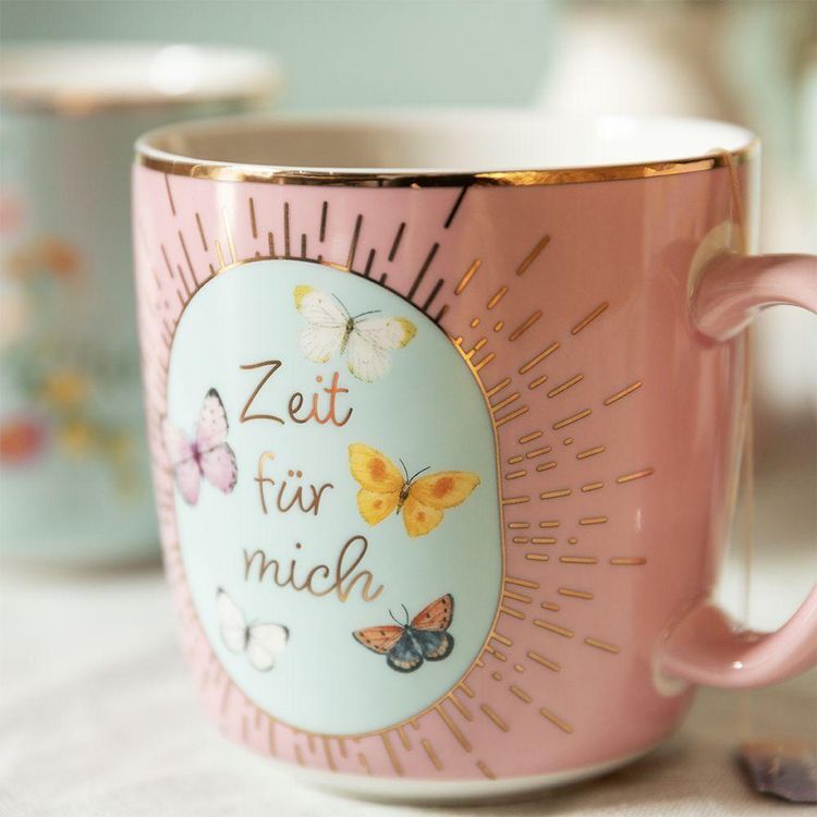 Produktbild: Bl&uuml;tentr&auml;ume Kaffeebecher "Zeit f&uuml;r mich", 350 ml