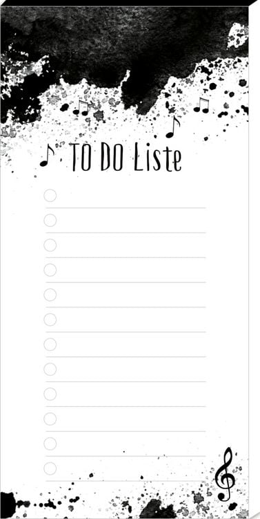 Produktbild: Notizblock - TO DO Liste (All about music)