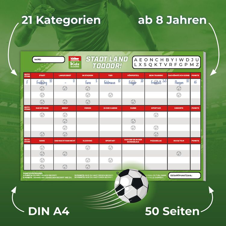 Produktbild: Kicker Kids Stadt-Land-Tor!