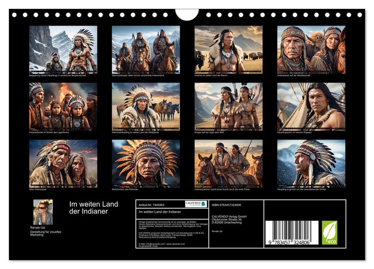 Produktbild: Im weiten Land der Indianer (Wandkalender 2026 DIN A4 quer), CALVENDO Monatskalender