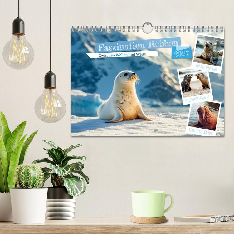 Produktbild: Faszination Robben - Zwischen Wellen und Weite (Wandkalender 2027 DIN A4 quer), CALVENDO Monatskalender