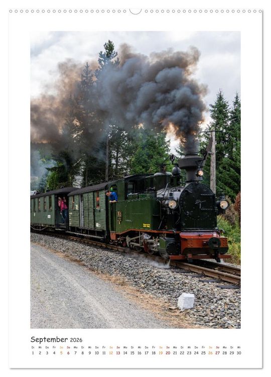 Produktbild: Faszination Museumsbahn (Wandkalender 2026 DIN A2 hoch), CALVENDO Monatskalender