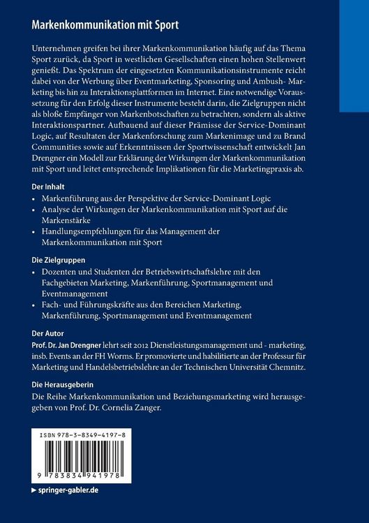Produktbild: Markenkommunikation mit Sport