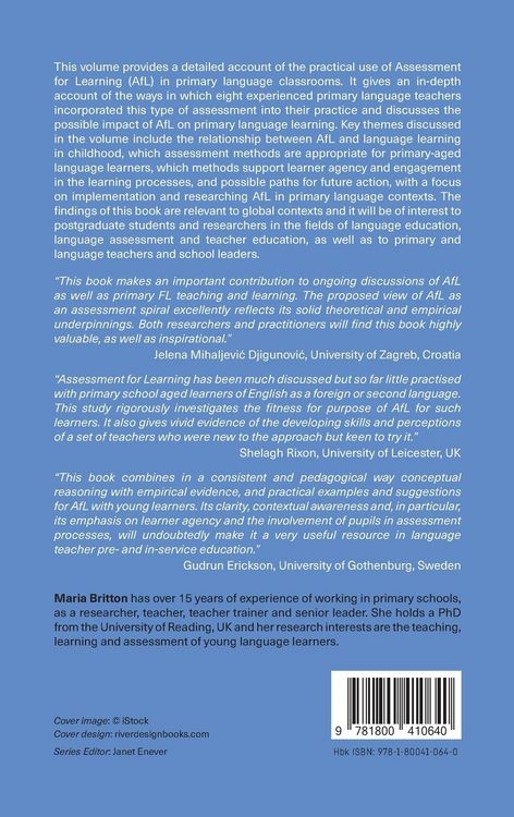 Produktbild: Assessment for Learning in Primary Language Learning and Teaching