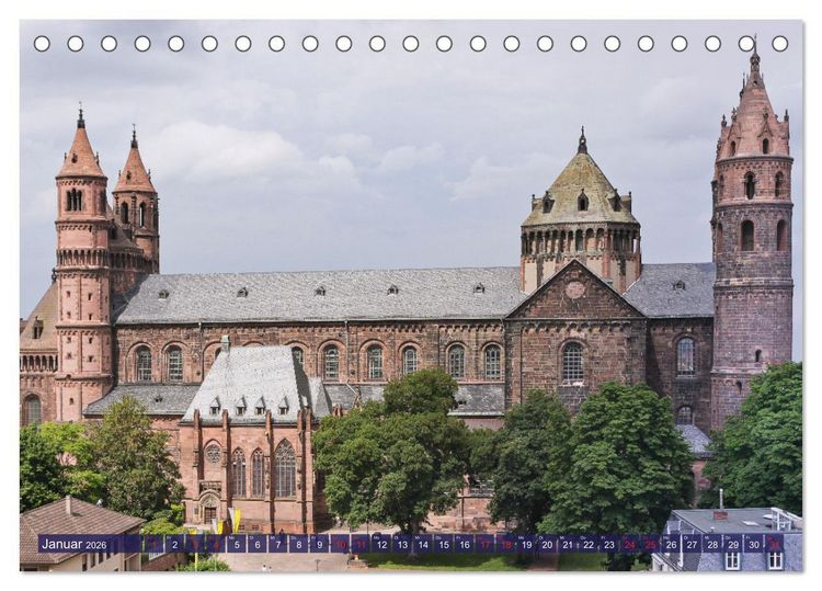 Produktbild: Worms - historisch und sagenhaft (Tischkalender 2026 DIN A5 quer), CALVENDO Monatskalender