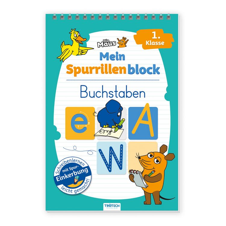 Produktbild: TR&Ouml;TSCH - Die Maus Mein Spurrillenblock Buchstaben &Uuml;bungsbuch