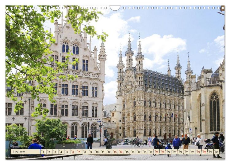 Produktbild: Sch&ouml;nste St&auml;dte in Belgien (Wandkalender 2026 DIN A3 quer), CALVENDO Monatskalender