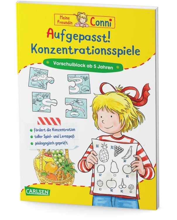 Produktbild: Conni Gelbe Reihe (Besch&auml;ftigungsbuch): Aufgepasst! Konzentrationsspiele
