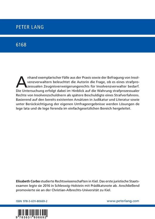 Produktbild: Strafprozessuales Zeugnisverweigerungsrecht f&uuml;r Insolvenzverwalter?