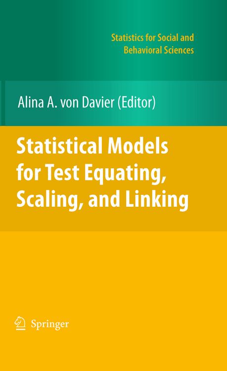 Produktbild: Statistical Models for Test Equating, Scaling, and Linking