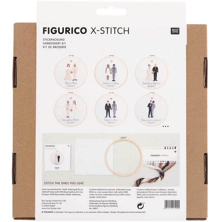 Produktbild: Stickpackung Figurico Wedding