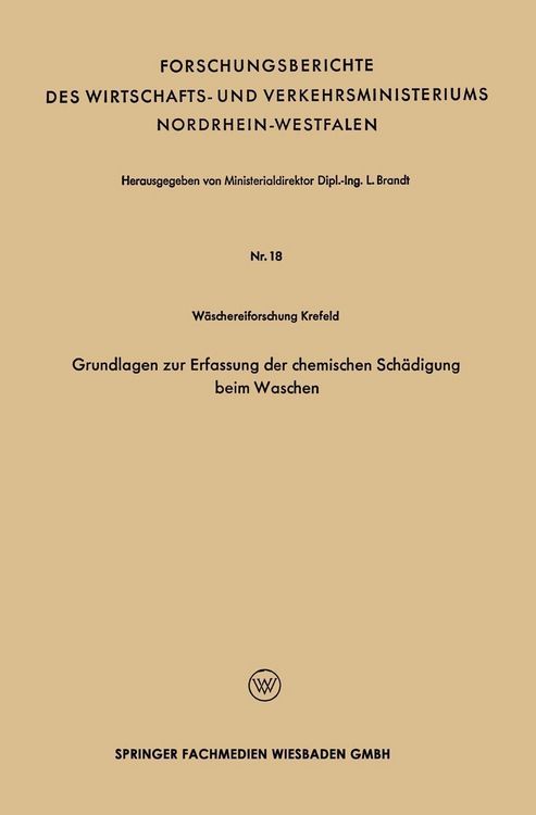 Produktbild: Grundlagen zur Erfassung der chemischen Sch&auml;digung beim Waschen