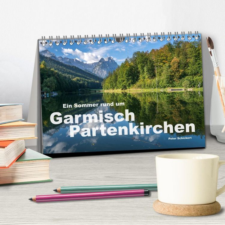 Produktbild: Ein Sommer rund um Garmisch-Partenkirchen (Tischkalender 2026 DIN A5 quer), CALVENDO Monatskalender