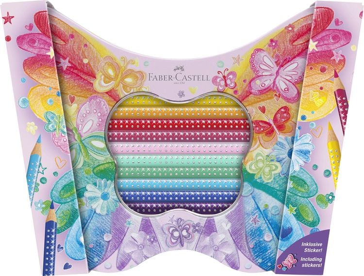 Produktbild: Faber-Castell Buntstifte Sparkle Schmetterling 12er Geschenkset