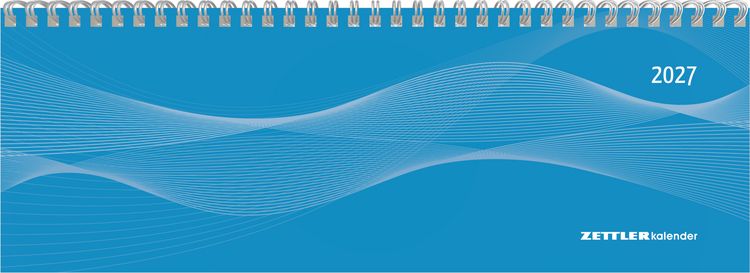Produktbild: Tisch-Querkalender Profi blau 2027