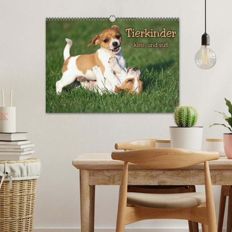 Produktbild: Tierkinder klein und s&uuml;&szlig; (Wandkalender 2026 DIN A3 quer), CALVENDO Monatskalender