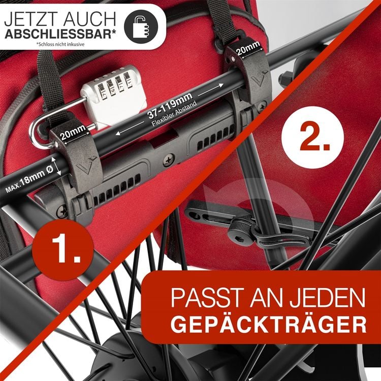 Produktbild: Valkental ValkPro 3in1 Fahrradtasche mit flexiblem Rücken und neuen Features