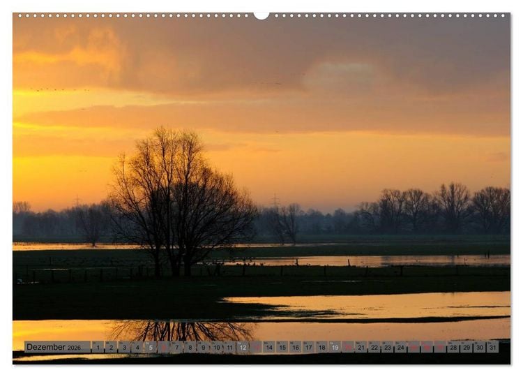 Produktbild: Der Niederrhein im Wandel der Jahreszeiten (Wandkalender 2026 DIN A2 quer), CALVENDO Monatskalender