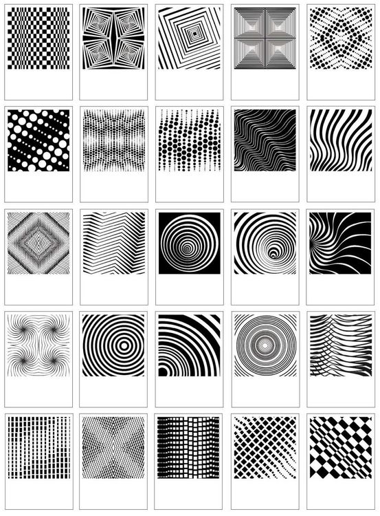 Produktbild: Postkartenset - Op-Art. 25 Postkarten in sch&ouml;ner Geschenkbox