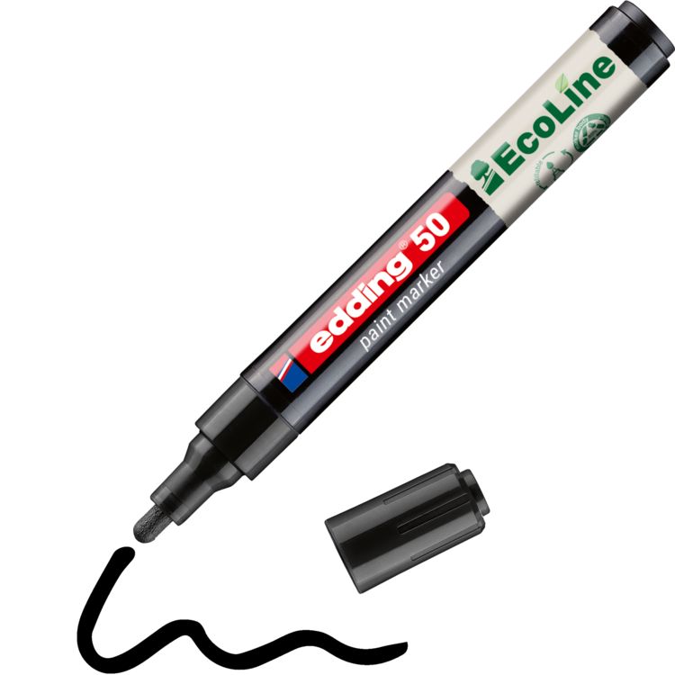 Produktbild: Edding 50 EcoLine 4-50-001 Lackmarker Schwarz 2 mm, 3mm