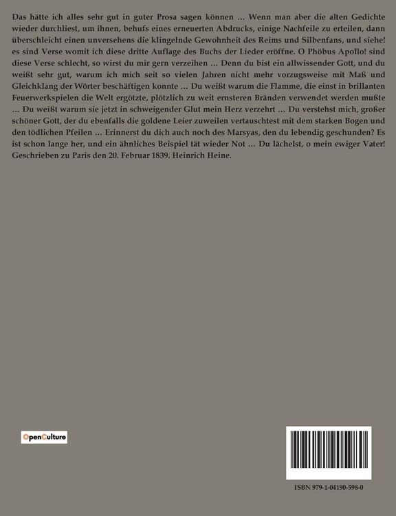 Produktbild: Buch der Lieder