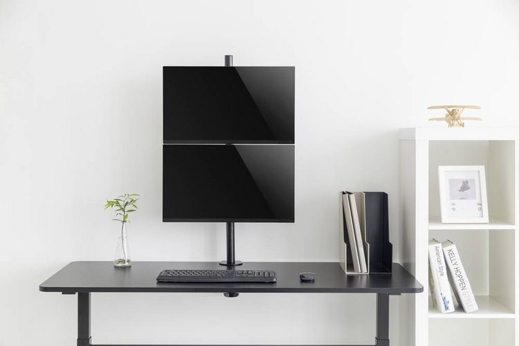 Produktbild: SpeaKa Professional SP-MM-420 Monitorhalterung 2 Display(s) 33,8 cm (13,3") - 81,3 cm (32") Schwarz Neigbar, Schwenkbar, Drehbar, H&ouml;henverstellbar