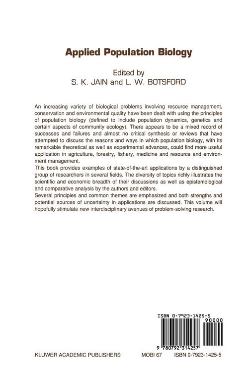 Produktbild: Applied Population Biology