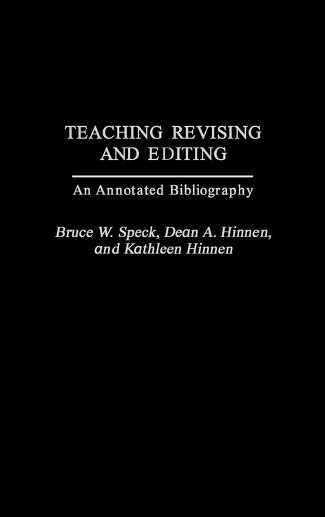 Produktbild: Teaching Revising and Editing