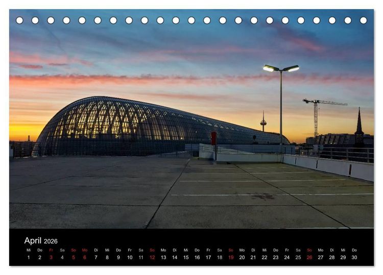 Produktbild: K&ouml;ln bei Nacht - dunkelbunte Stadt (Tischkalender 2026 DIN A5 quer), CALVENDO Monatskalender