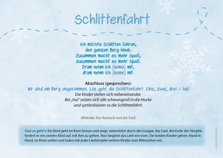Produktbild: Die Kita-Jahreszeiten-Karten: 32 Spiellieder f&uuml;r den Winter