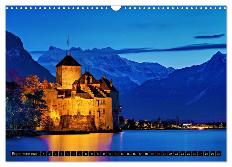 Produktbild: Montreux - ein Juwel am Ufer des Genfersees (Wandkalender 2026 DIN A3 quer), CALVENDO Monatskalender