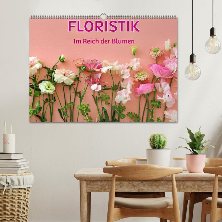 Produktbild: FLORISTIK - Im Reich der Blumen (Wandkalender 2026 DIN A2 quer), CALVENDO Monatskalender