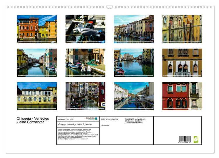Produktbild: Chioggia - Venedigs kleine Schwester (Wandkalender 2026 DIN A2 quer), CALVENDO Monatskalender