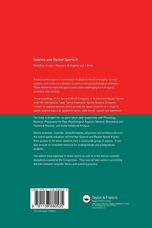 Produktbild: Science and Racket Sports II