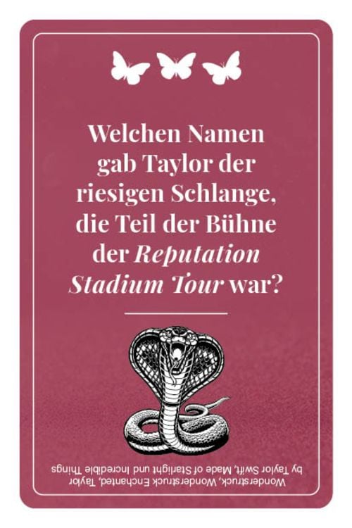 Kartenspiel: Das inoffizielle Quiz für Taylor Swift-Fans