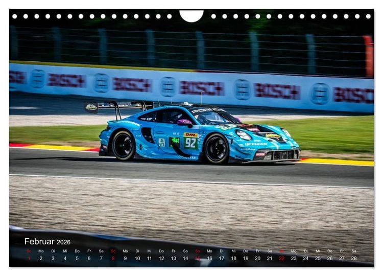 Produktbild: Motorsportkunst aus Weissach (Wandkalender 2026 DIN A4 quer), CALVENDO Monatskalender