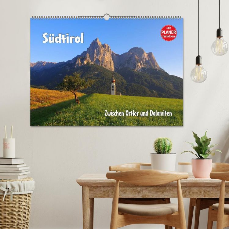 Produktbild: S&uuml;dtirol - Zwischen Ortler und Dolomiten (Wandkalender 2026 DIN A2 quer), CALVENDO Monatskalender