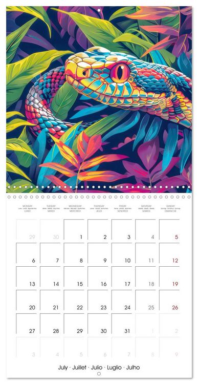 Produktbild: Animals - Jungle life (Wall Calendar 2026 12 &times; 12 Inch) CALVENDO 12 Month Wall Calendar
