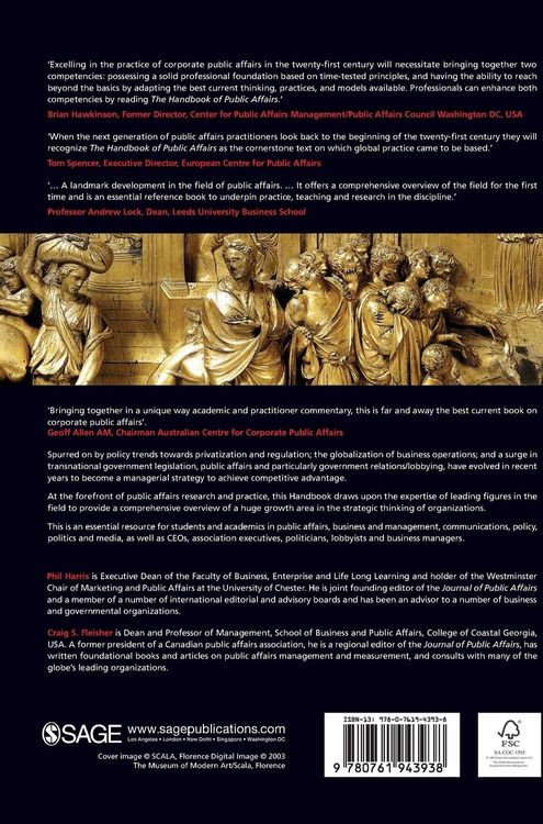 Produktbild: Handbook of Public Affairs