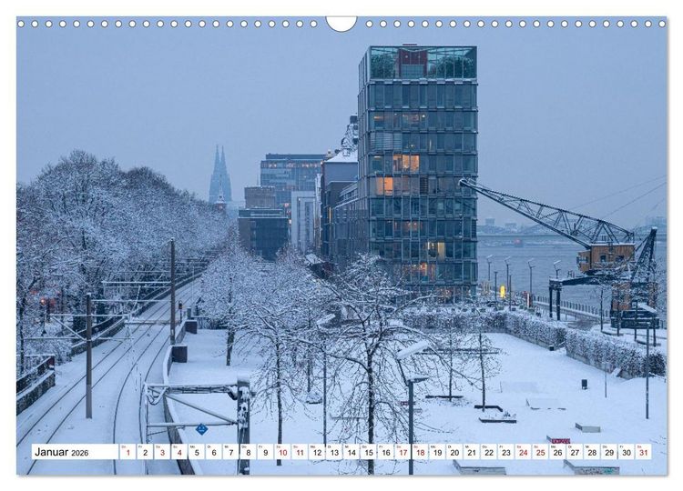 Produktbild: Urbane Impressionen: Domstadt K&ouml;ln - Lebensgef&uuml;hl am Rhein (Wandkalender 2026 DIN A3 quer), CALVENDO Monatskalender