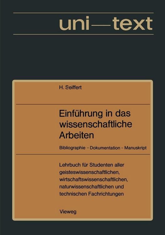 Produktbild: Einf&uuml;hrung in das wissenschaftliche Arbeiten